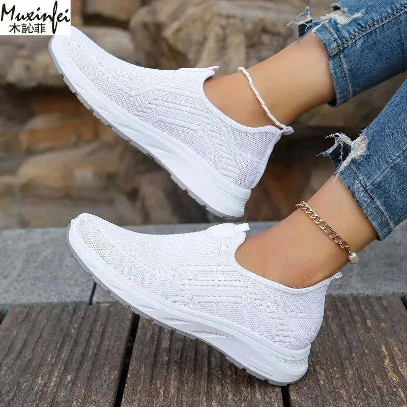 2026 New Summer Mesh Breathable Large Women's Casual Shoes Soft Sole Lightweight Women's  Single  Shoes Free Shippiing Shoes
