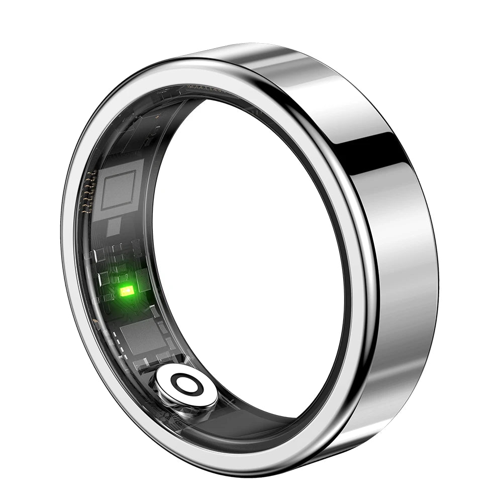 SR09 Smart Ring Health Tracker Bluetooth-Compatible 5.1 Health Ring 5ATM Waterproof Fitness Ring for Women Men for Android & iOS