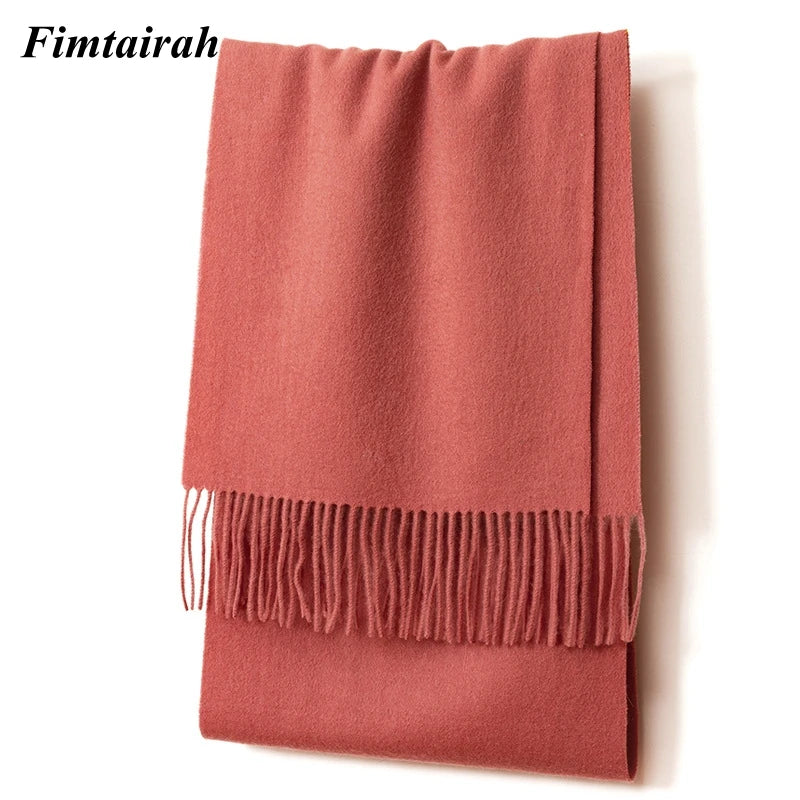 100% Wool Scarf Women' Autumn Winter /  Scarf Men's   Warm  Shawl New