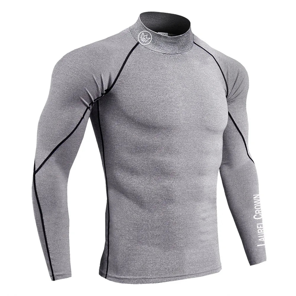 Fitness T-shirt Men Long Sleeve Training Shirts Running Compression Skinny Tops Muscle Workout Clothing12