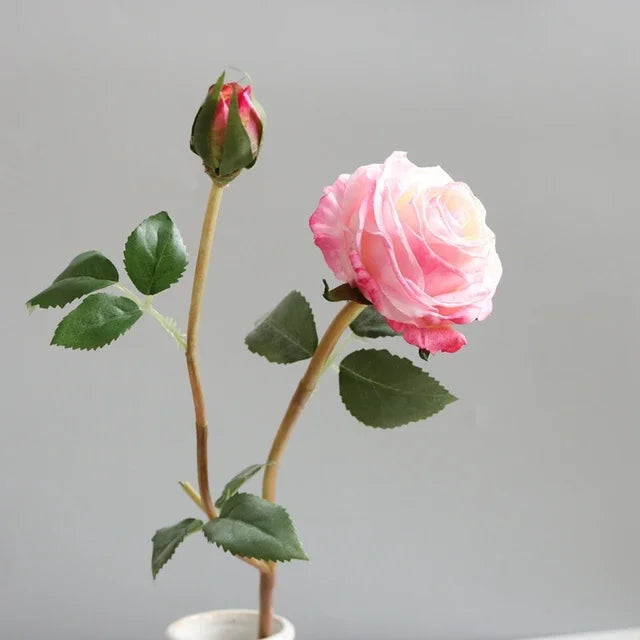 1PC Silk Rose Artificial Flowers Bouquet For Home Room Decor Fake Flowers Table Garden Wedding Decoration Valentine's Day Gi