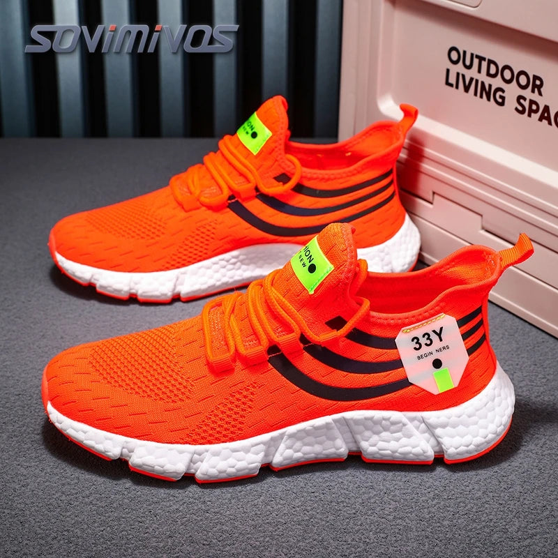 Men's Mesh Breathable Casual Shoes Non-Slip Stable Shock Absorption Lightweight Sneakers Couple Basket Home 2026