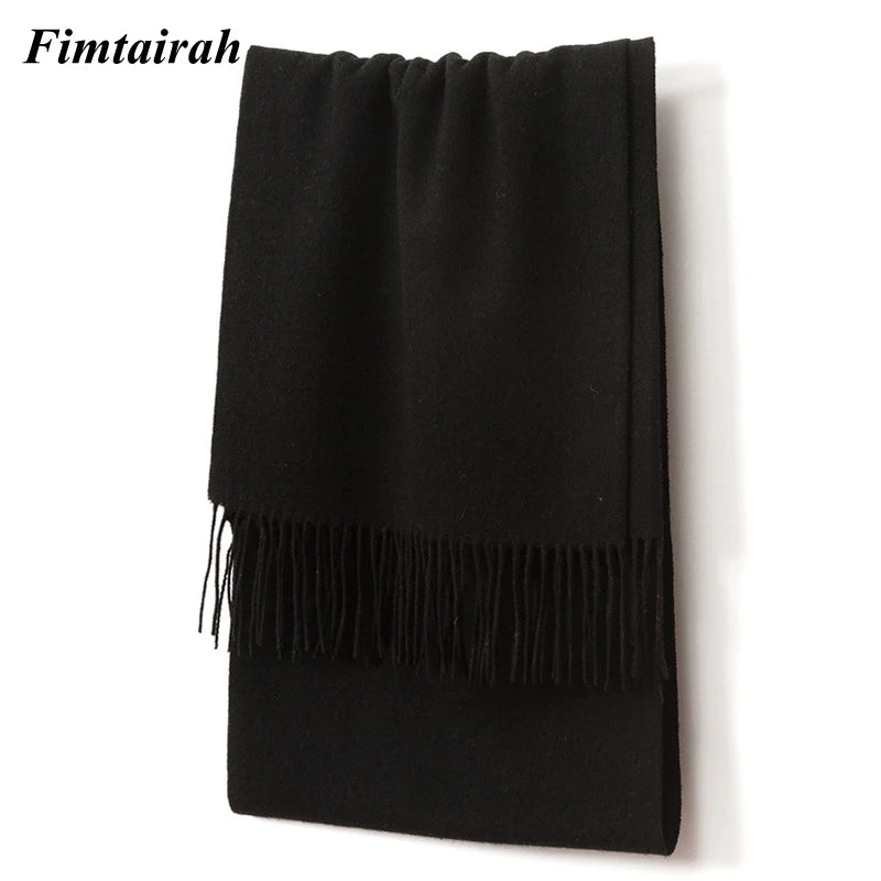 100% Wool Scarf Women' Autumn Winter /  Scarf Men's   Warm  Shawl New