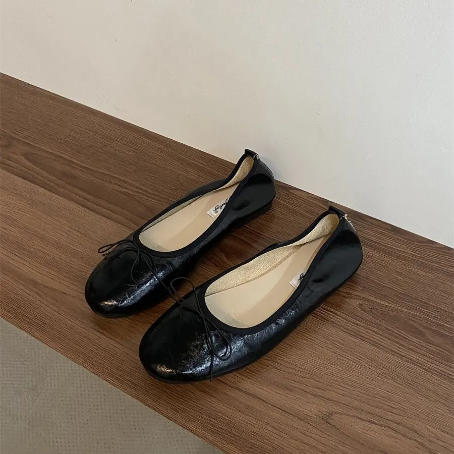 Bailamos Women Flat Heel Shoes Female Flats casual Ballet Dancing Shoes Foldable Sole Boat Shoes Summer Slip On Slipper Mules Sl