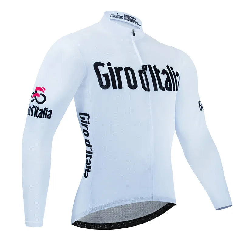 New Spring and Autumn Team Cycling Jersey Set Men Long Sleeve Bicycle Clothing MTB Bike Uniform
