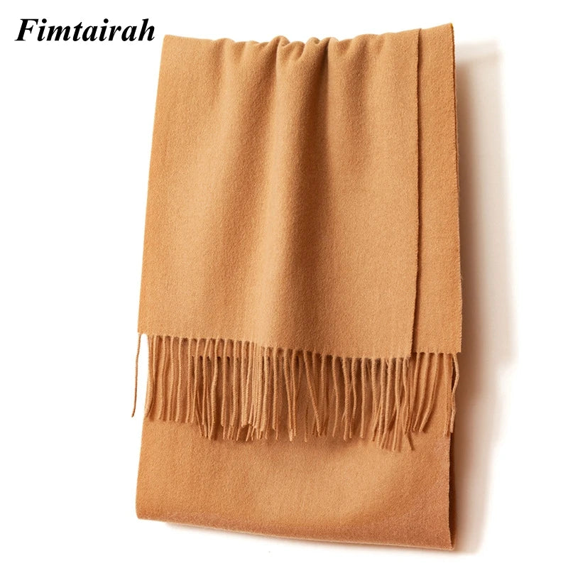 100% Wool Scarf Women' Autumn Winter /  Scarf Men's   Warm  Shawl New