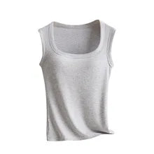 S-XL For 40-75kg Sleeveless Camisole Top With Cup for Women Breathable Wide Shoulder Outerwear Inner Wear Vest With Build-in Bra