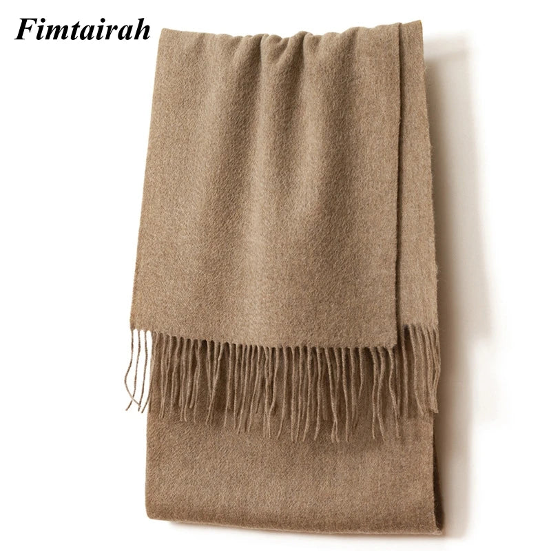 100% Wool Scarf Women' Autumn Winter /  Scarf Men's   Warm  Shawl New