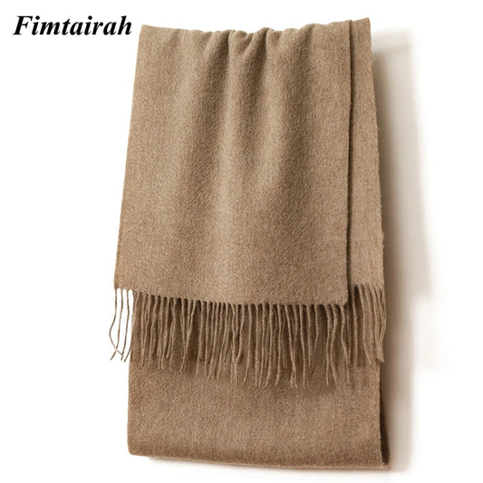 100% Wool Scarf Women' Autumn Winter /  Scarf Men's   Warm  Shawl New