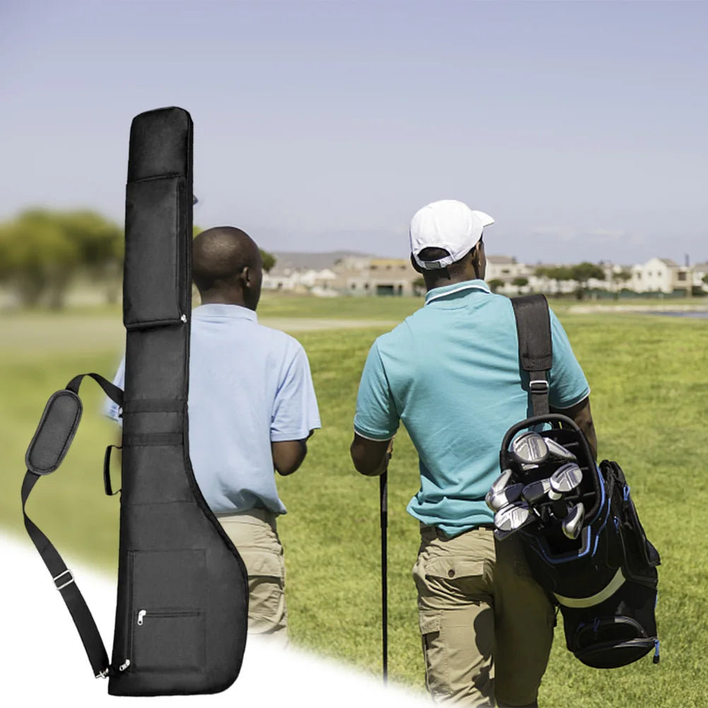 Golf Club Bag Foldable Golf Carry Bag Waterproof Golf Club Travel Bag Golf Travel Case for 8-10 Golf Clubs