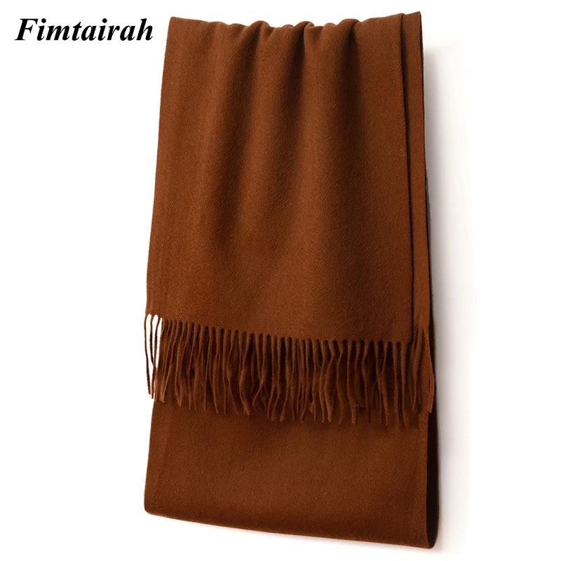 100% Wool Scarf Women' Autumn Winter /  Scarf Men's   Warm  Shawl New
