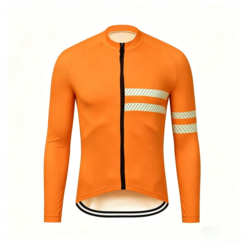 2027 New Team Breathable Men's Long Sleeve Cycling Jersey Set Spring and Fall Mountain Bicycle Clothes Wear