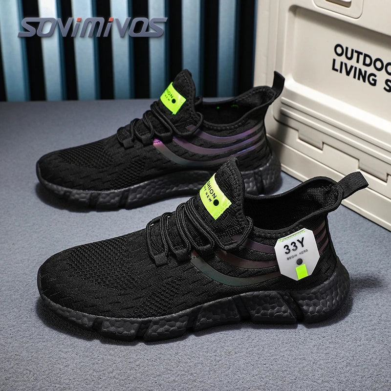 Men's Mesh Breathable Casual Shoes Non-Slip Stable Shock Absorption Lightweight Sneakers Couple Basket Home 2026