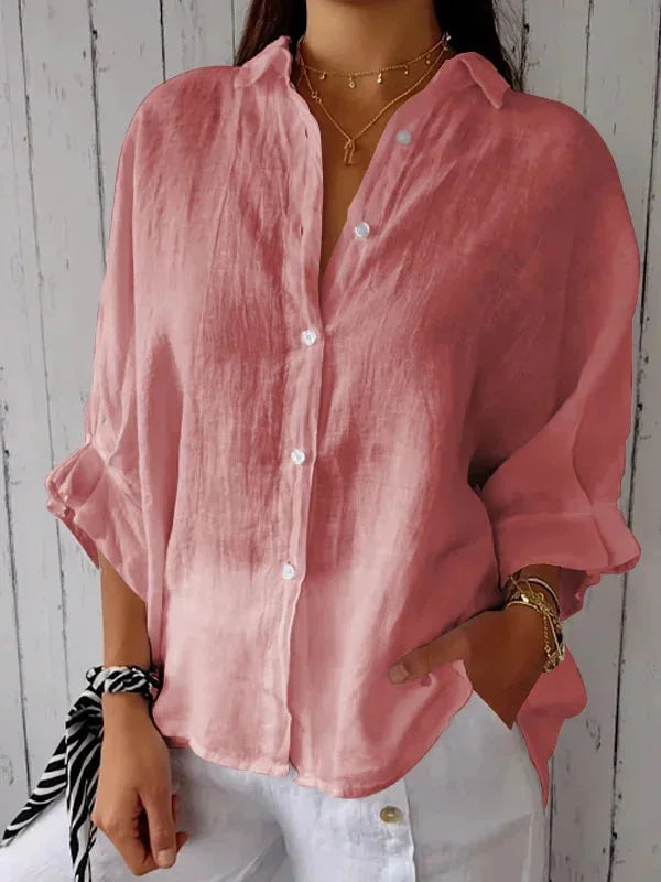 Summer Cotton Linen T Shirt Women Clothes Blouses Woman T-Shirts Loose Streetwear Shirt Casual Ladies Tops Tee