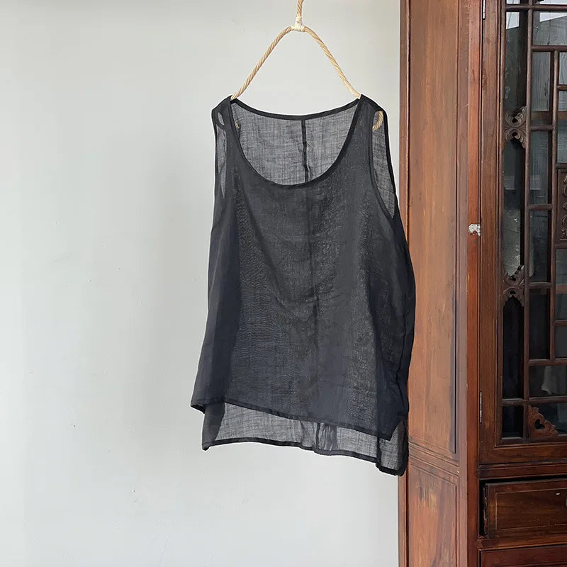 Thin Women Camisole 2026 Hot Summer Black White Sleeveless Basic Cool Tops Fashion Lady Short Blouse Female