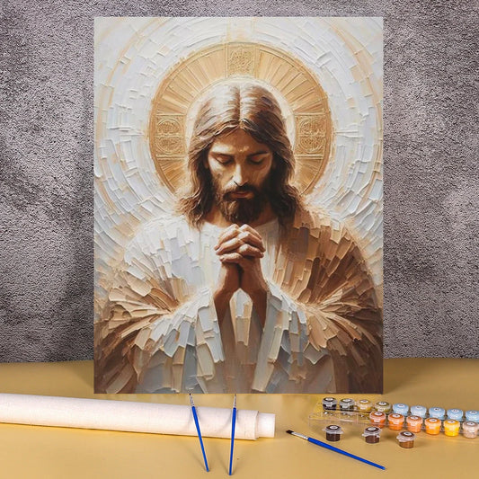 40x50cm Diy Painting By Numbers For Adults Jesus Frameless Acrylic Paint Religion On Canvas For Living Room Wall Home Decors