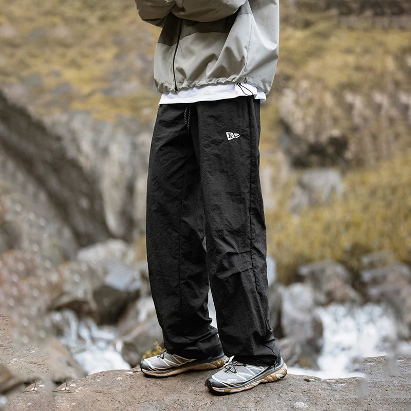 Parachute Cargo Pants Man 2026 Autumn New Camping Riding 100% Nylon Pants Men Waterproof Outdoors Clothes Male