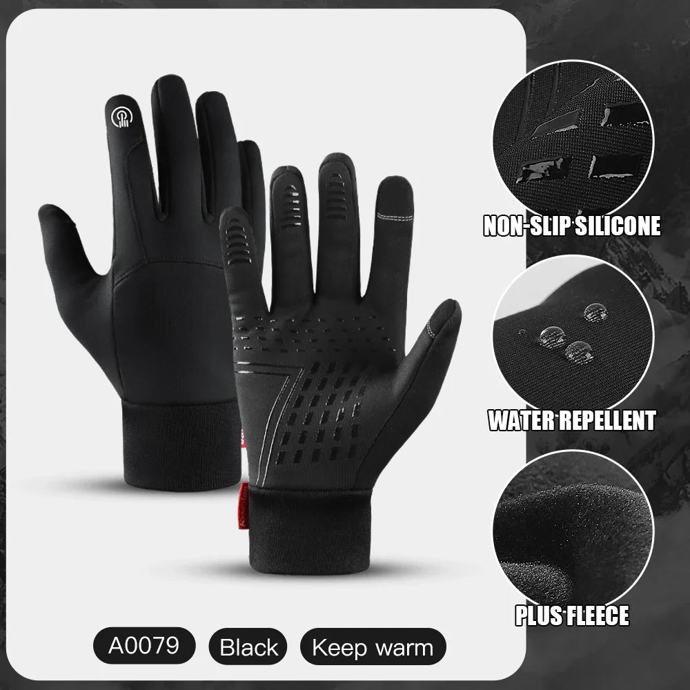 Winter Gloves For Men Waterproof Windproof Cold Gloves Snowboard Motorcycle Riding Driving Warm Touchscreen Glove
