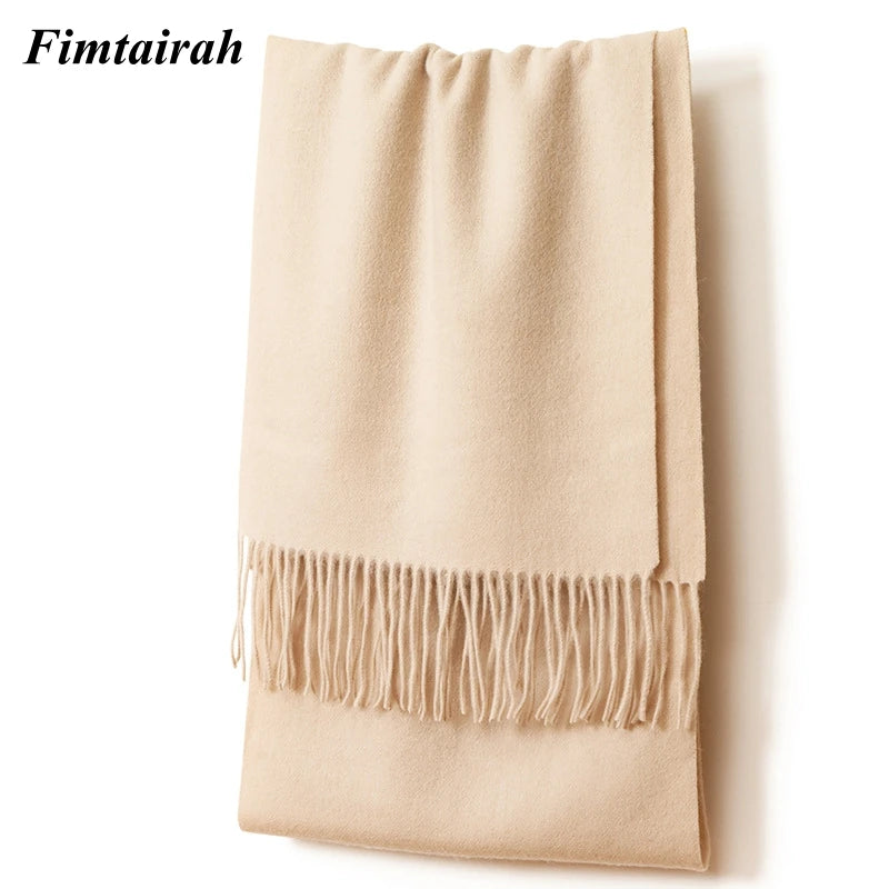 100% Wool Scarf Women' Autumn Winter /  Scarf Men's   Warm  Shawl New