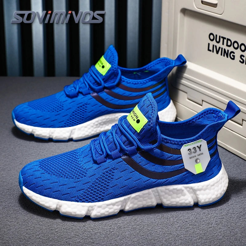 Men's Mesh Breathable Casual Shoes Non-Slip Stable Shock Absorption Lightweight Sneakers Couple Basket Home 2026