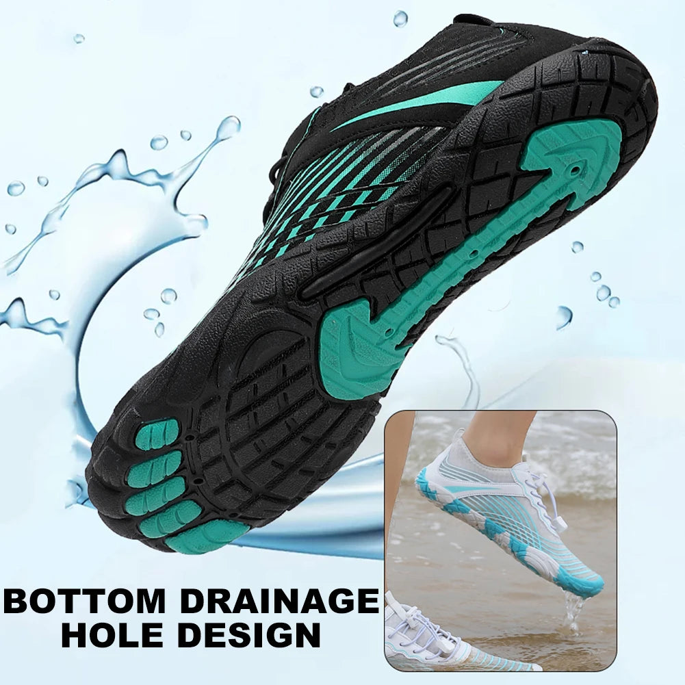 Water Shoes Ergonomic Wading Shoes Non-slip Comfortable Swimming Shoes Breathable Gym Fitness Shoes Quick Drying for Men Women