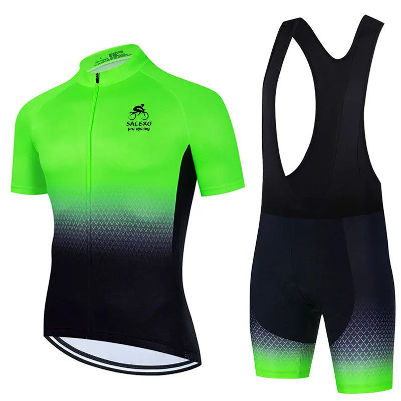2026 Summer Men Short Sleeve Cycling Jersey Set Breathable MTB Bike Cycling Clothing Bike Uniform