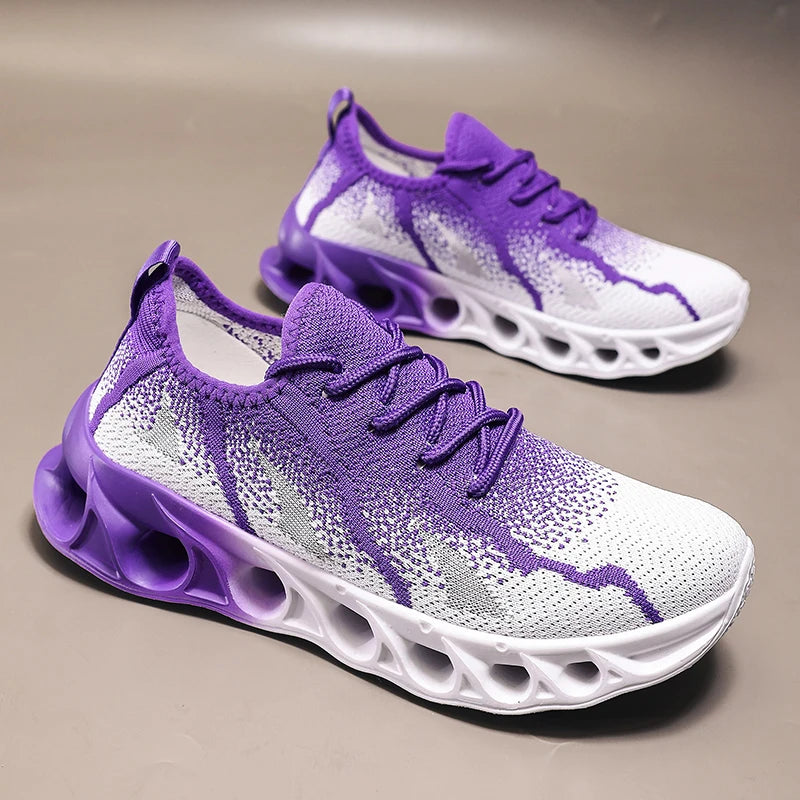Women's running shoes, lightweight mesh, breathable and comfortable flat soft tennis shoes, blade sports shoes for women