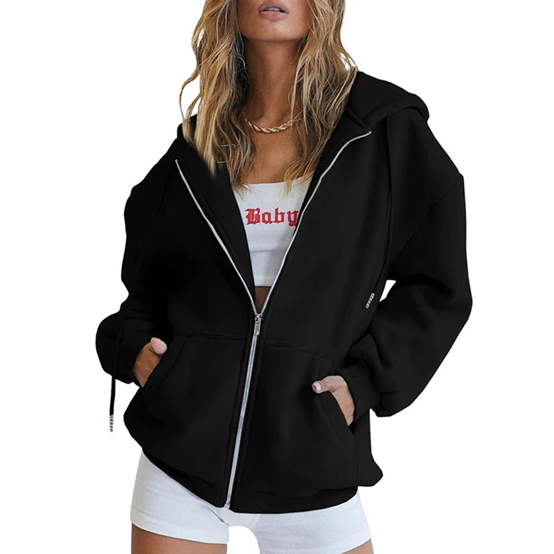 Women Sports Hoodies 2026 New Spring Zipper Hooded Sporting Hoody Jacket Women's Runing Jackets Outdoor Gym Coats