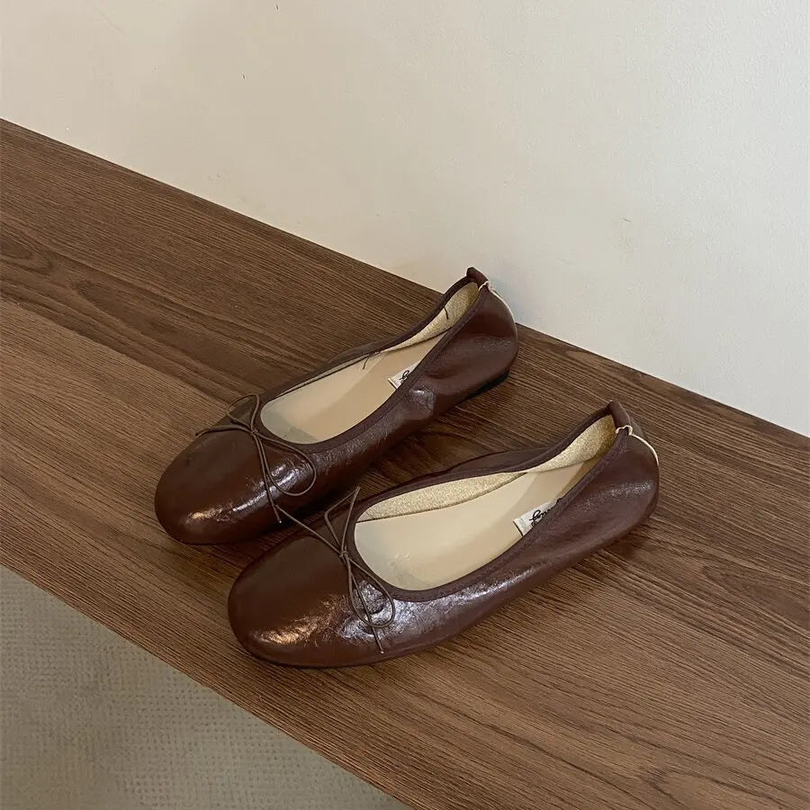 Bailamos Women Flat Heel Shoes Female Flats casual Ballet Dancing Shoes Foldable Sole Boat Shoes Summer Slip On Slipper Mules Sl