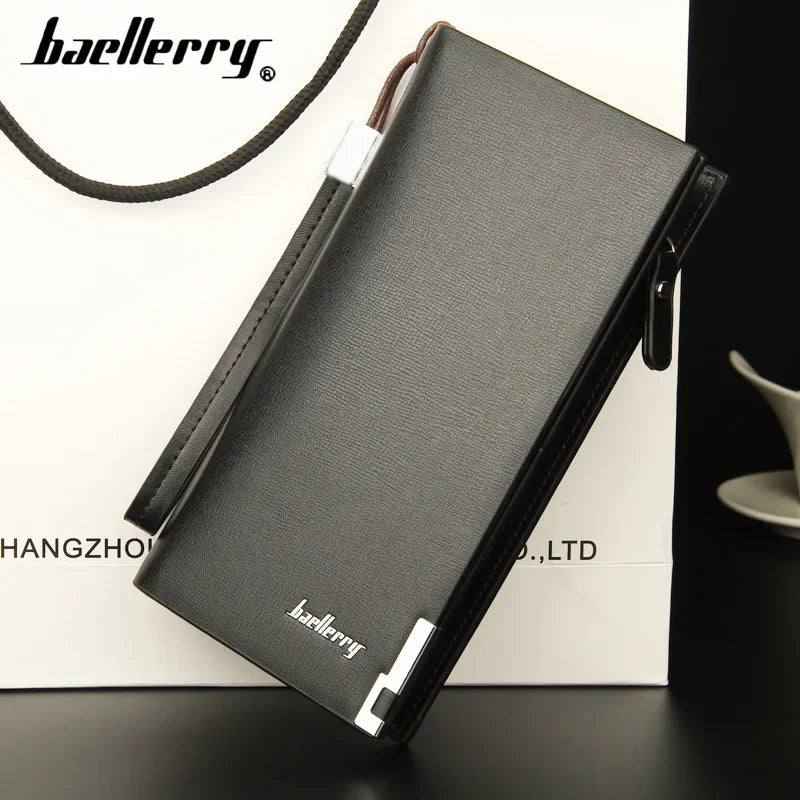 Men Wallets Classic Long Style Card Holder Male Purse Quality Zipper Large Capacity Big Brand Luxury Wallet For Men