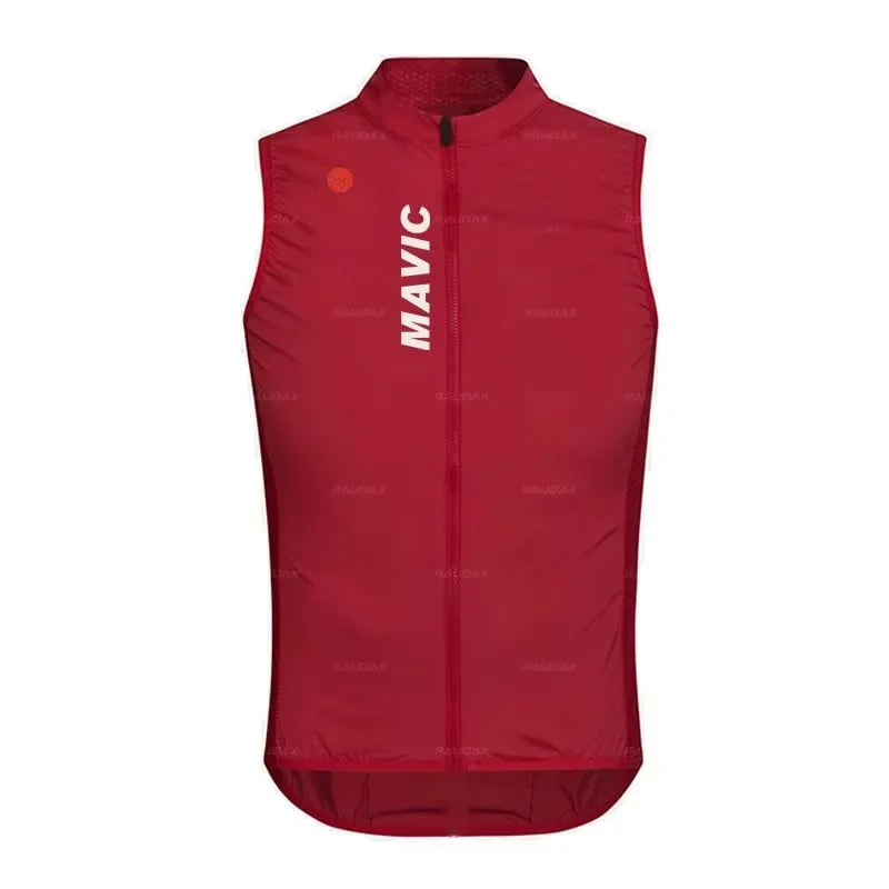 Rx MAVIC Team Summer Bicycle Vest Road Bike Windproof Sleeveless Cycling Vest Mountain Bike Lightweight Bike Sleeveless Gilet