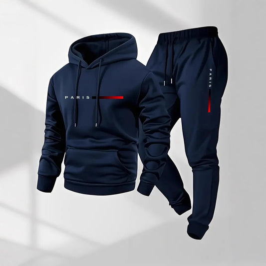 Casual and fashionable PARIS letter-printed hoodies and drawstring sportswear for both men and women