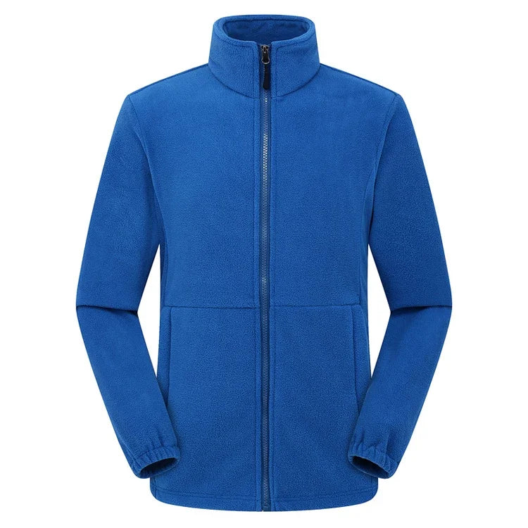 Soft Polar Fleece Jacket with Pockets Lightweight Outdoor Recreation Full Zip Coat