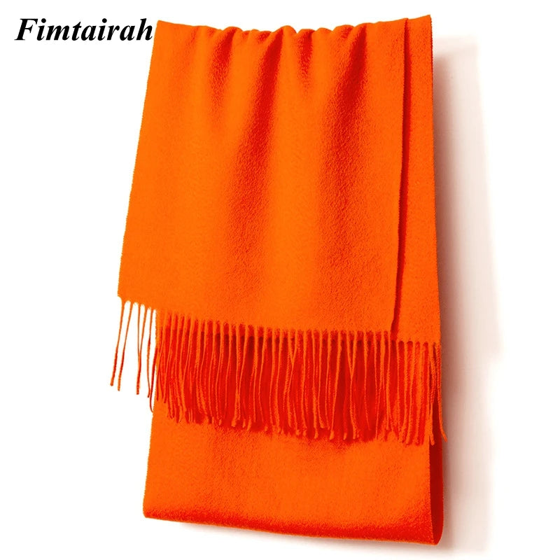 100% Wool Scarf Women' Autumn Winter /  Scarf Men's   Warm  Shawl New
