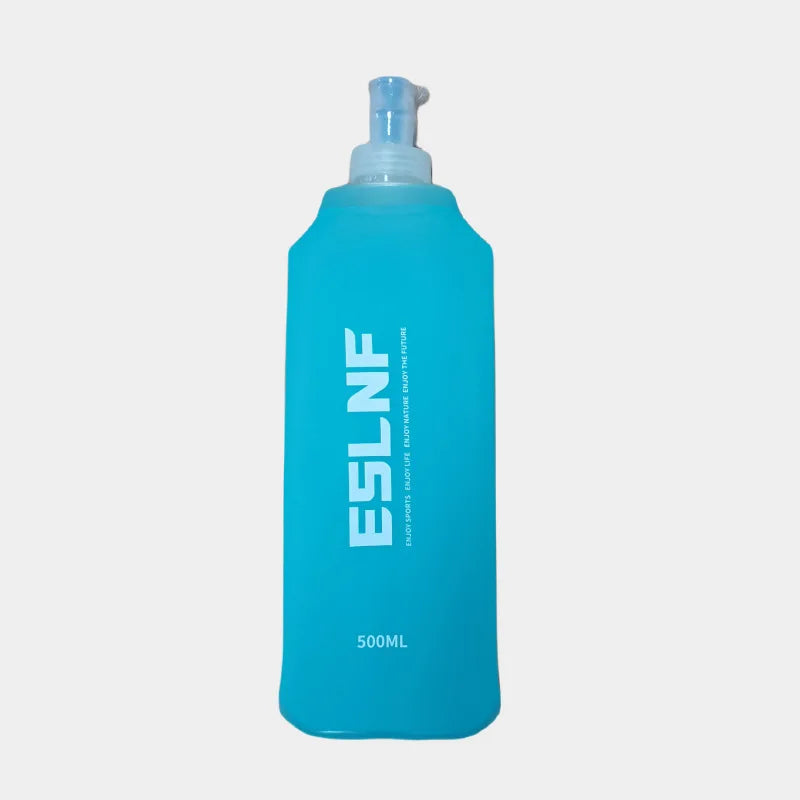 500ml Soft Flask Folding Collapsible Water Bottle TPU BPA Free Outdoor Sport Portable Water Bag Running Camping