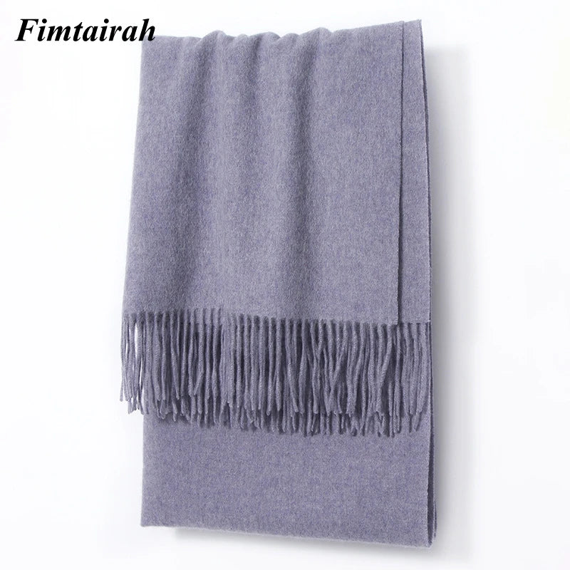 100% Wool Scarf Women' Autumn Winter /  Scarf Men's   Warm  Shawl New
