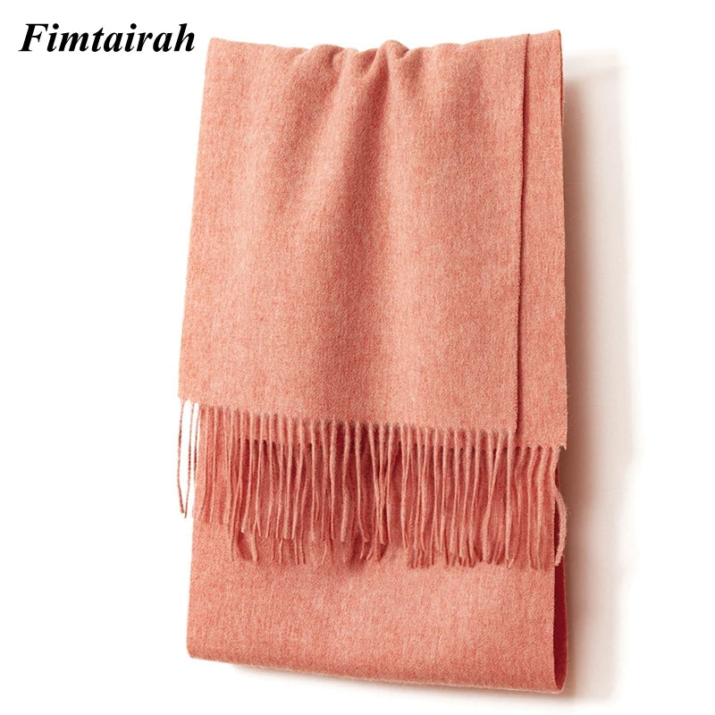 100% Wool Scarf Women' Autumn Winter /  Scarf Men's   Warm  Shawl New