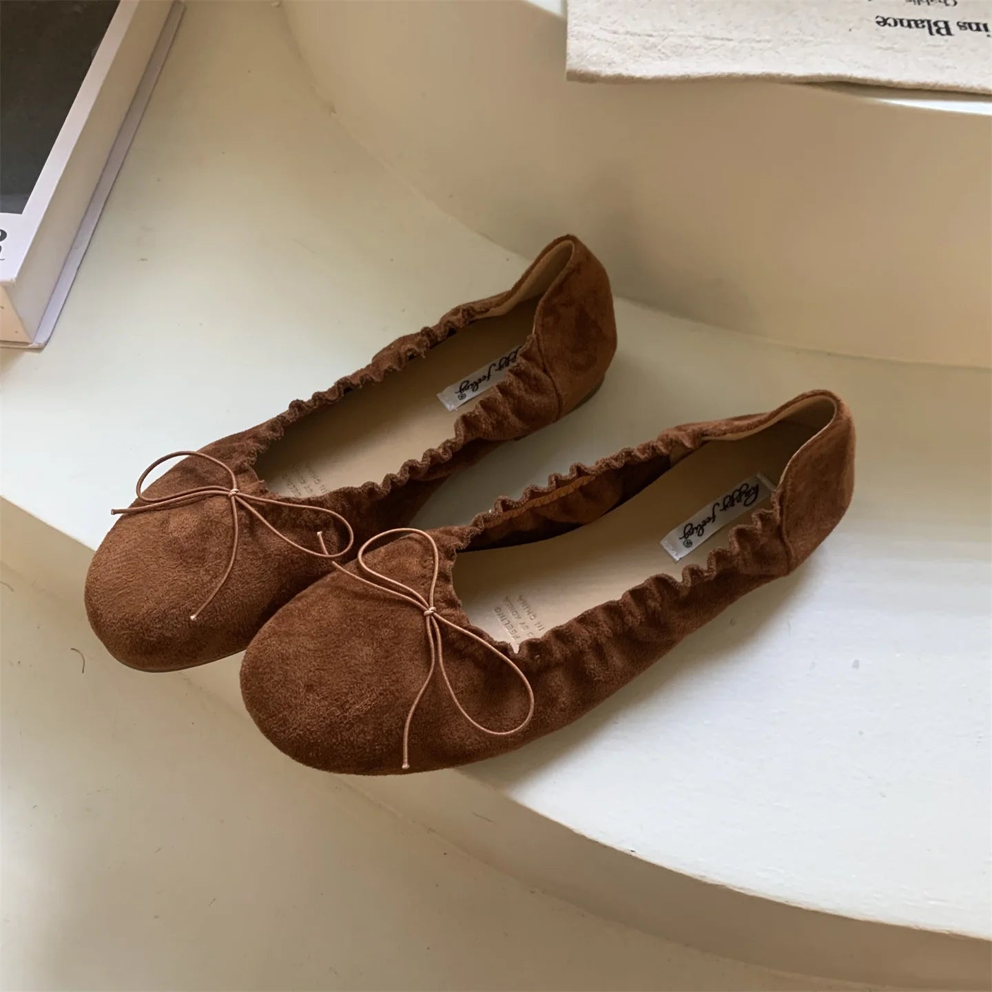 Bailamos Women Flat Heel Shoes Female Flats casual Ballet Dancing Shoes Foldable Sole Boat Shoes Summer Slip On Slipper Mules Sl