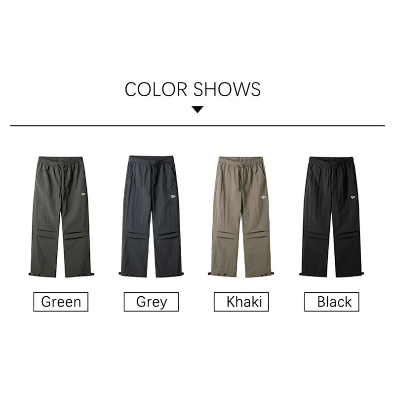 Parachute Cargo Pants Man 2026 Autumn New Camping Riding 100% Nylon Pants Men Waterproof Outdoors Clothes Male
