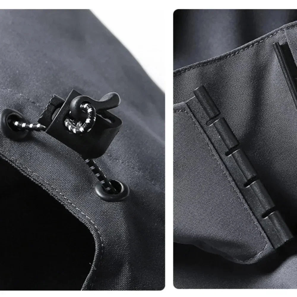 Autumn Spring Women Outdoor Jacket Windbreaker Waterproof Hooded Zipper Hiking Climbing Camping Casual Outwear Unisex Style