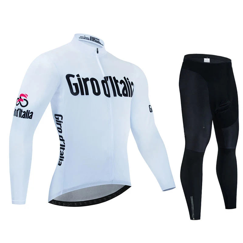 New Spring and Autumn Team Cycling Jersey Set Men Long Sleeve Bicycle Clothing MTB Bike Uniform