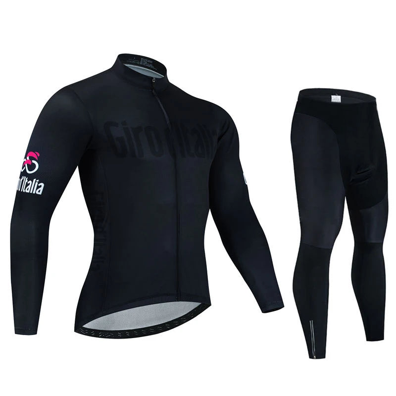 New Spring and Autumn Team Cycling Jersey Set Men Long Sleeve Bicycle Clothing MTB Bike Uniform