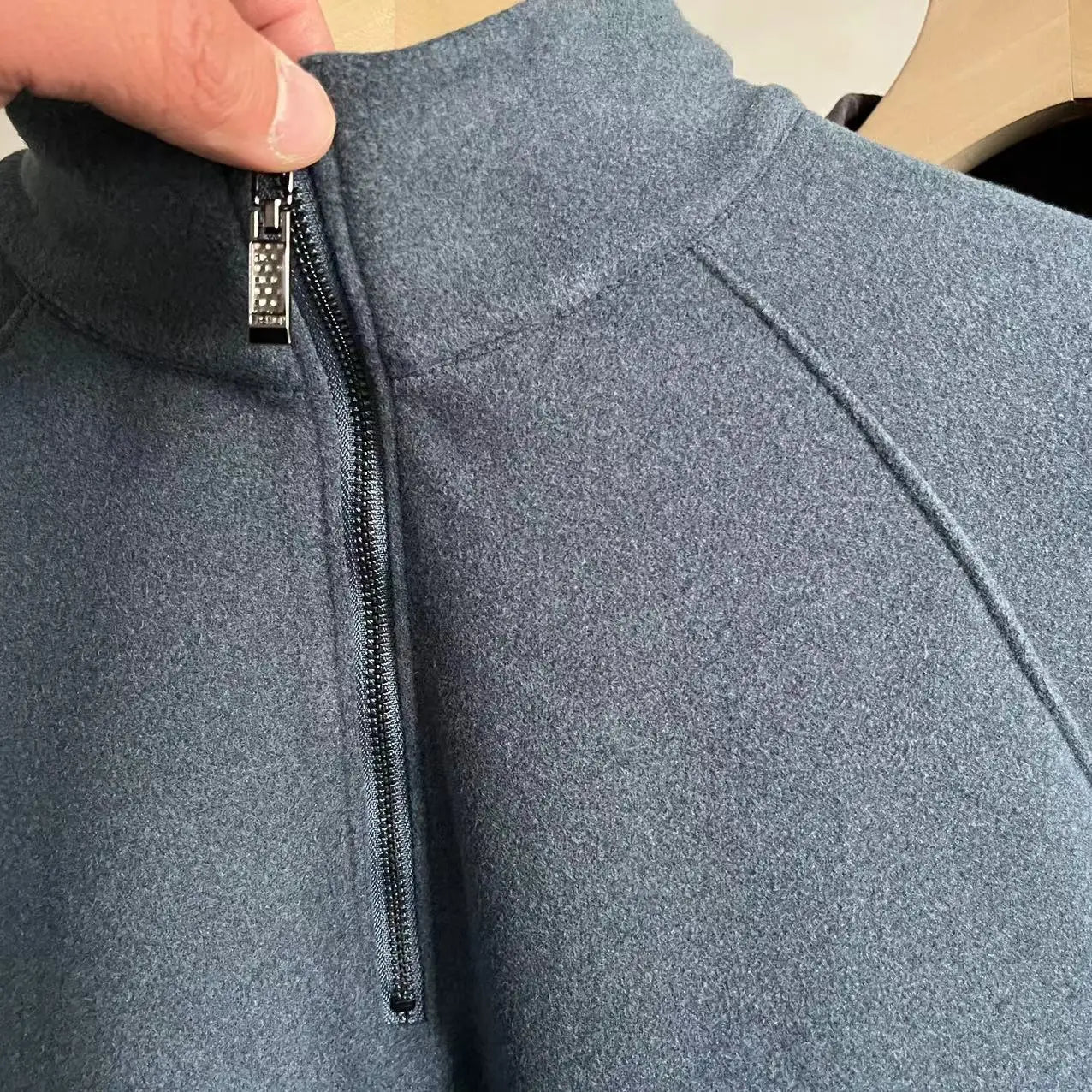 Soft Skin-Friendly Men's Long Sleeve Base shirt Double-Sided Velvet f-Zip Autumn Winter Fashionable Top Modern