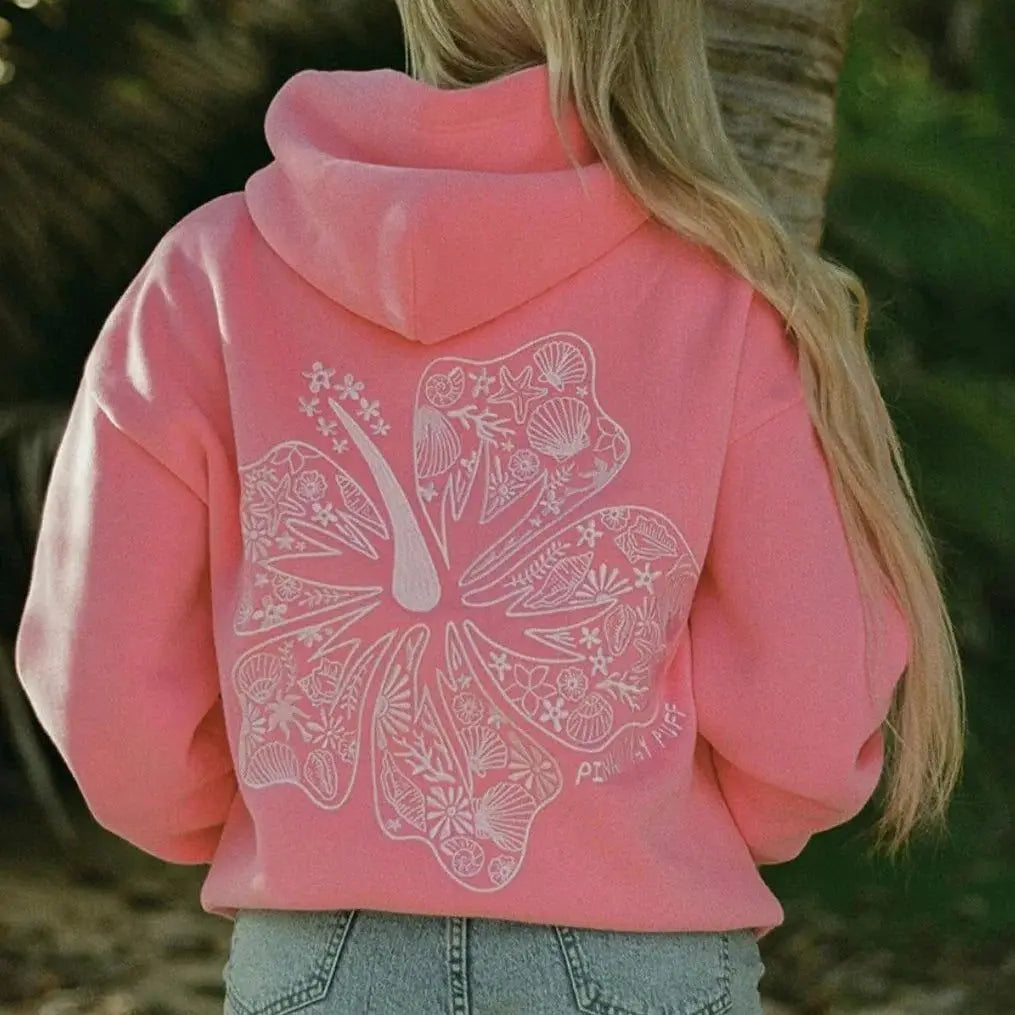 Overseas Version Fce Lined Hoodie Couple Matching Cross Border ular Loose Fit Printed Youth Daily Wear Long Sve