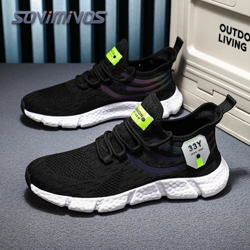 Men's Mesh Breathable Casual Shoes Non-Slip Stable Shock Absorption Lightweight Sneakers Couple Basket Home 2026