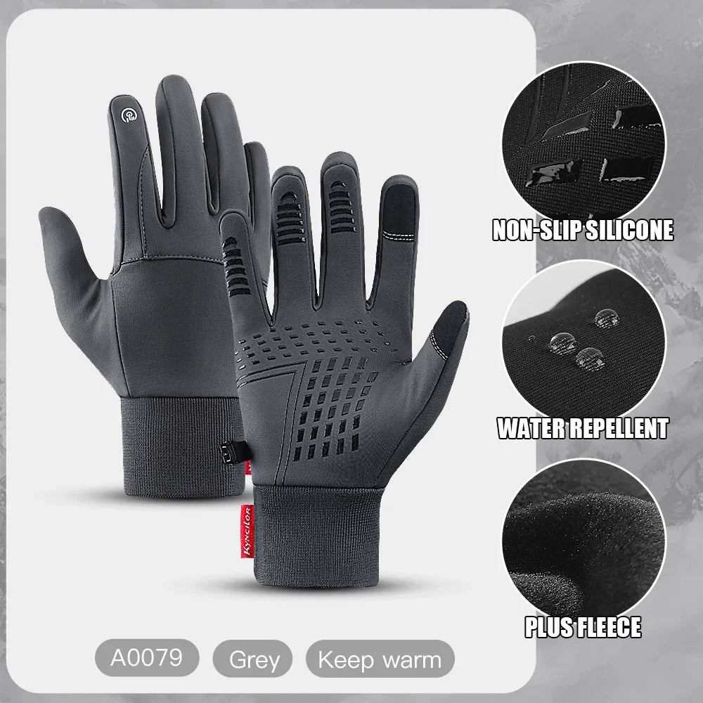 Winter Gloves For Men Waterproof Windproof Cold Gloves Snowboard Motorcycle Riding Driving Warm Touchscreen Glove