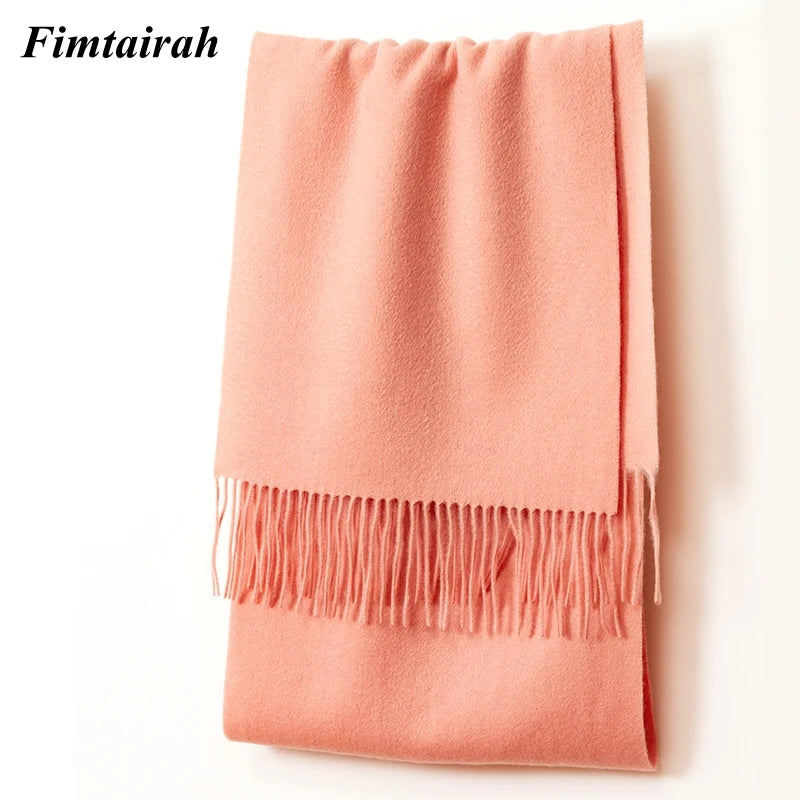 100% Wool Scarf Women' Autumn Winter /  Scarf Men's   Warm  Shawl New