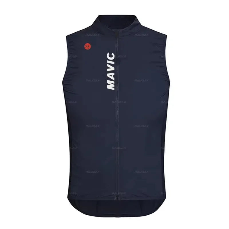 Rx MAVIC Team Summer Bicycle Vest Road Bike Windproof Sleeveless Cycling Vest Mountain Bike Lightweight Bike Sleeveless Gilet