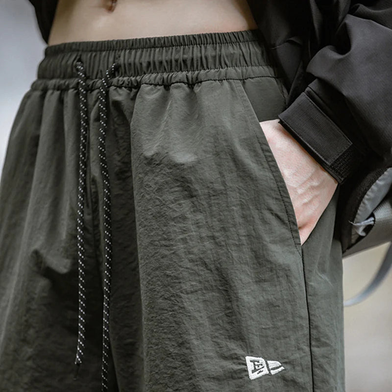 Parachute Cargo Pants Man 2026 Autumn New Camping Riding 100% Nylon Pants Men Waterproof Outdoors Clothes Male