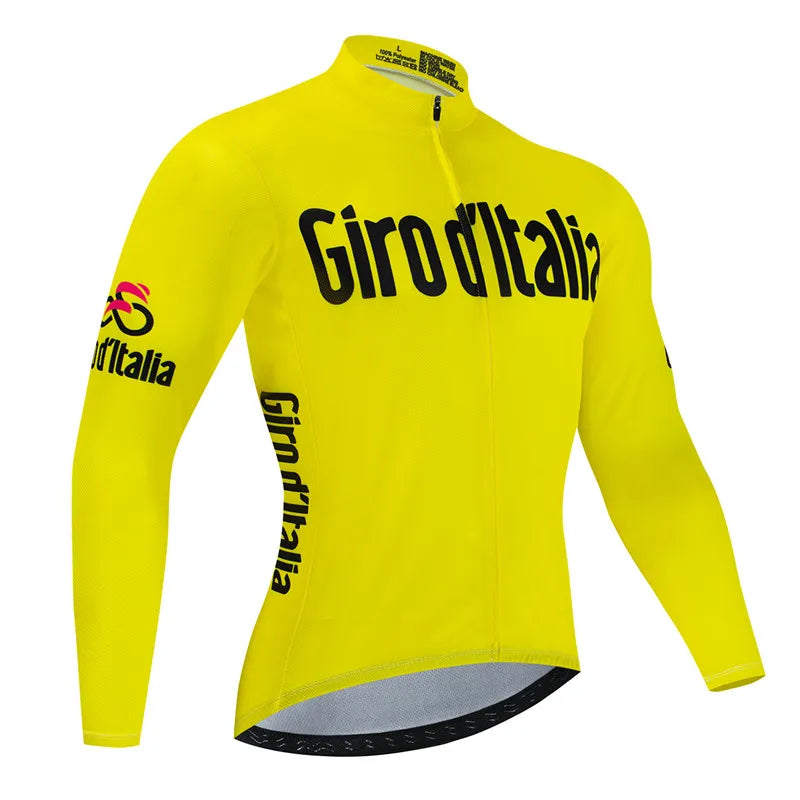 New Spring and Autumn Team Cycling Jersey Set Men Long Sleeve Bicycle Clothing MTB Bike Uniform